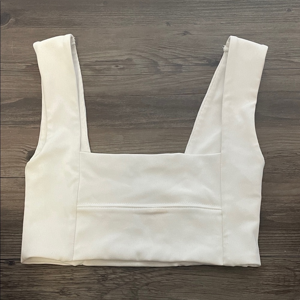 White Fox Boutique Cream Tank Top